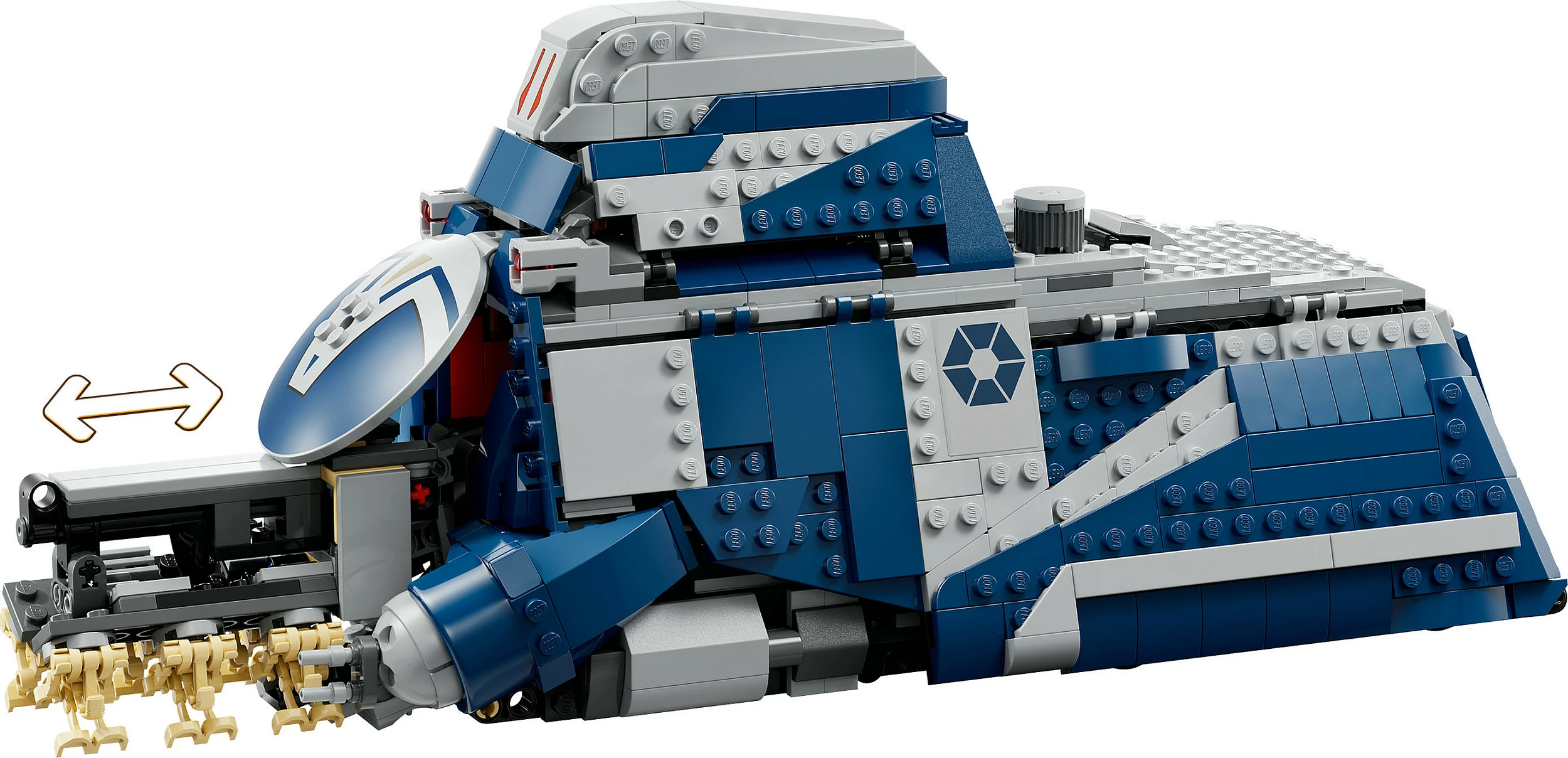 Set LEGO Star Wars Separatist MTT 75435, 976 copë, 12 minifigura, shumëngjyrësh