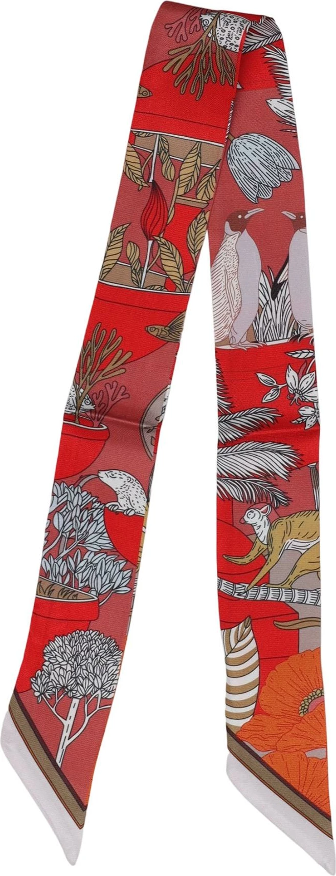 Fular për femra I am Foulard Floreale, i kuq