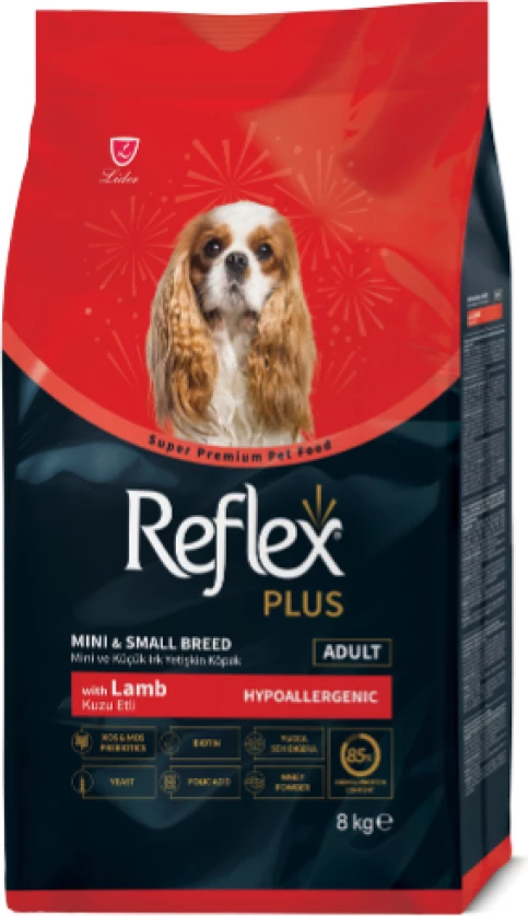 Reflex Plus Mini dhe Mishi Qengji me Oriz për Qentë e Rritur 8kg