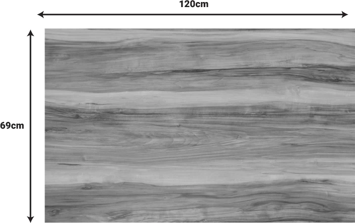 Sipërfaqe tavoline Noble HPL arre 69x120cm trashësi 12mm