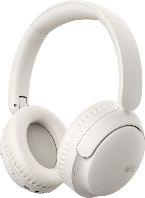 Kufje QCY H2S Lite, Bluetooth 6.0, bateri deri 60h, Hi-Res Audio, USB-C, të bardha