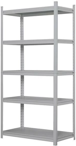 Raft metalik Nextdeco i përforcuar me 5 rafte, H183x91.5x45.7cm, Bardhë