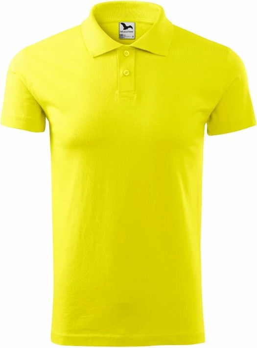 Polo maicë Malfini për meshkuj, ngjyrë limoni