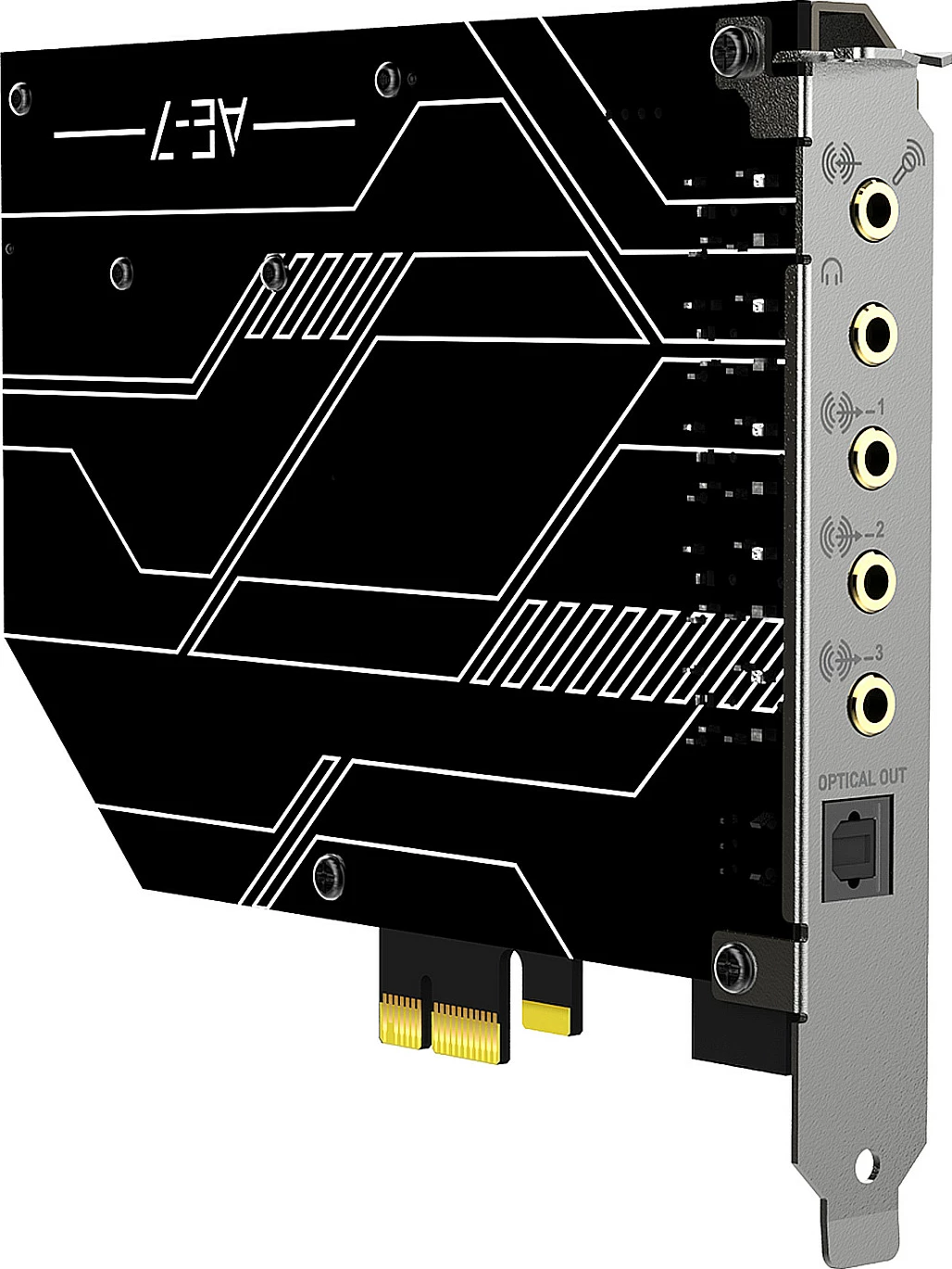 Kartë zëri Creative Labs Sound Blaster EA-7, 32-bit, PCIe, me modul kontrolli, e zezë