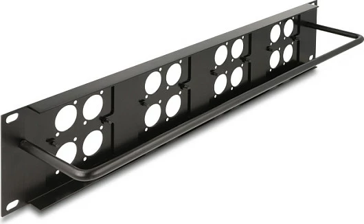 Patch panel DeLOCK D-Type 19" 2U, 16 porta, i zi