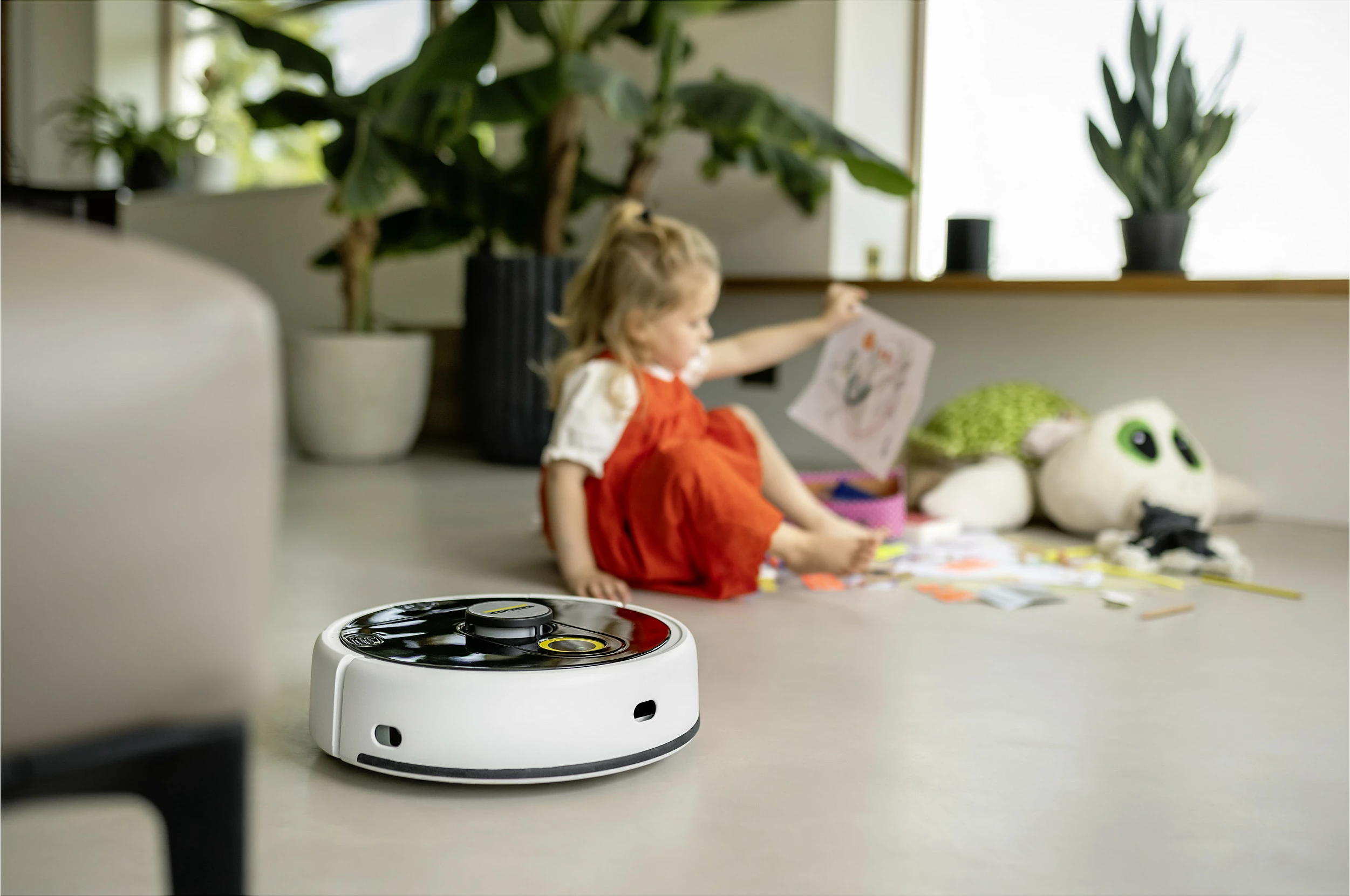 Fshesë robotike Kärcher RCF 3, navigim LiDAR, fshirje me lagështi, 5200mAh, zezë/bardhë