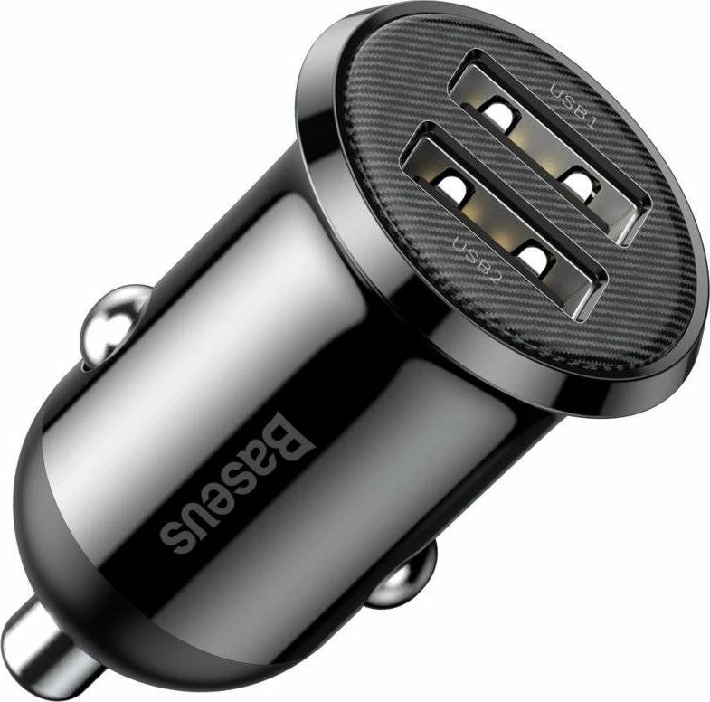 Karikues veture Baseus Grain Pro 2x USB-A 24W 4.8A 12/24V, i zi