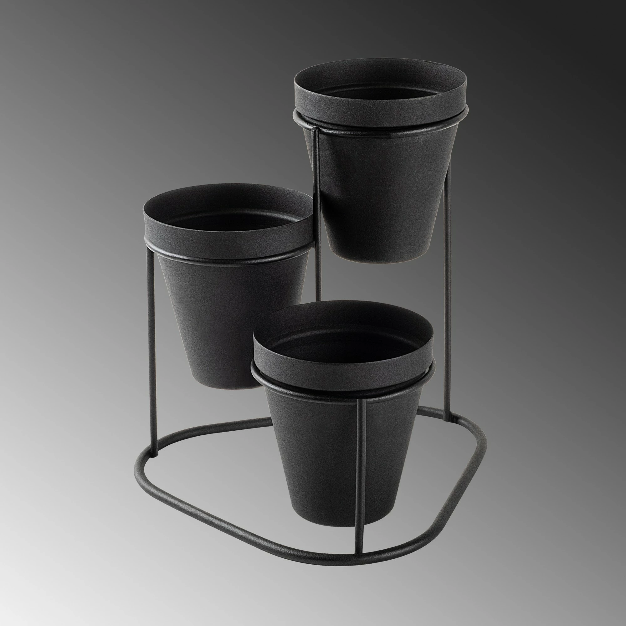 Aksesor dekorativ metalik Aberto Design, GED-014, ngjyrë e zezë