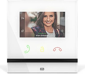 Monitor interkomi IP 2N Indoor Compact EntryCom, 4.3", touch, RJ-45, i bardhë