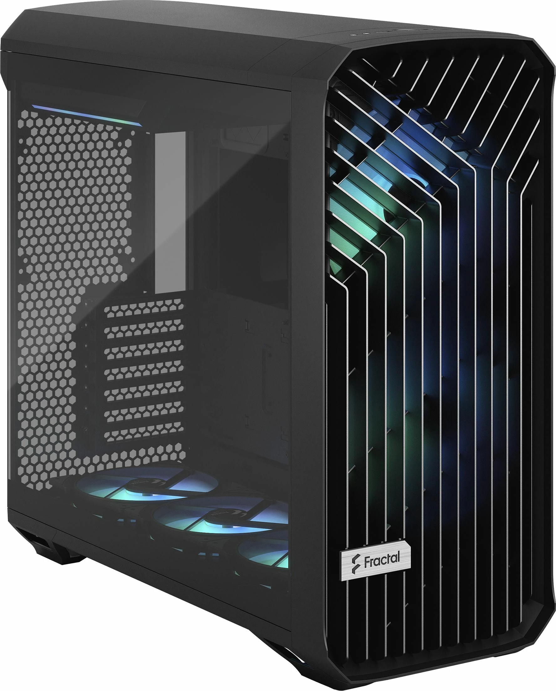 Kasë Fractal Design Torrent RGB TG Light Tint FD-C-TOR1A-04, Full Tower, e zezë