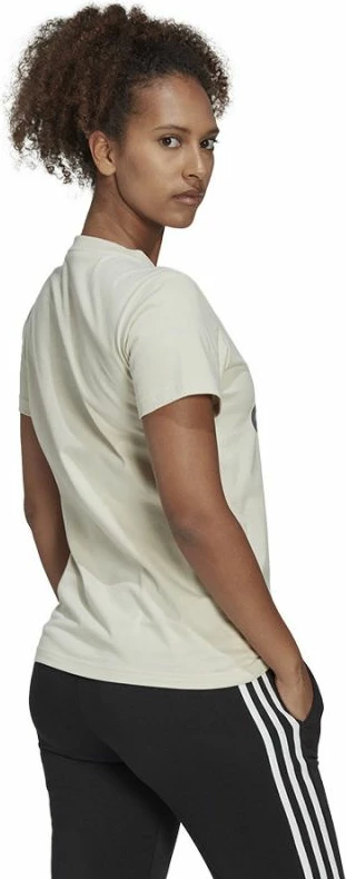 Maicë adidas për femra, ngjyrë krem