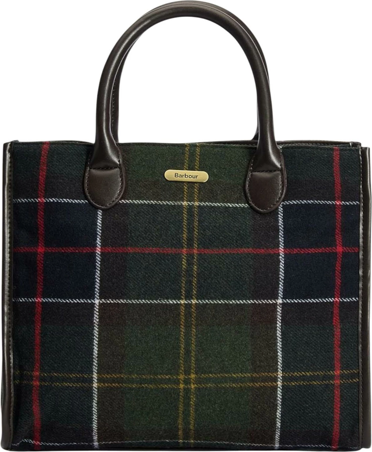 Çantë tote femra Barbour Barrhill Tartan LBA0423, jeshile e errët