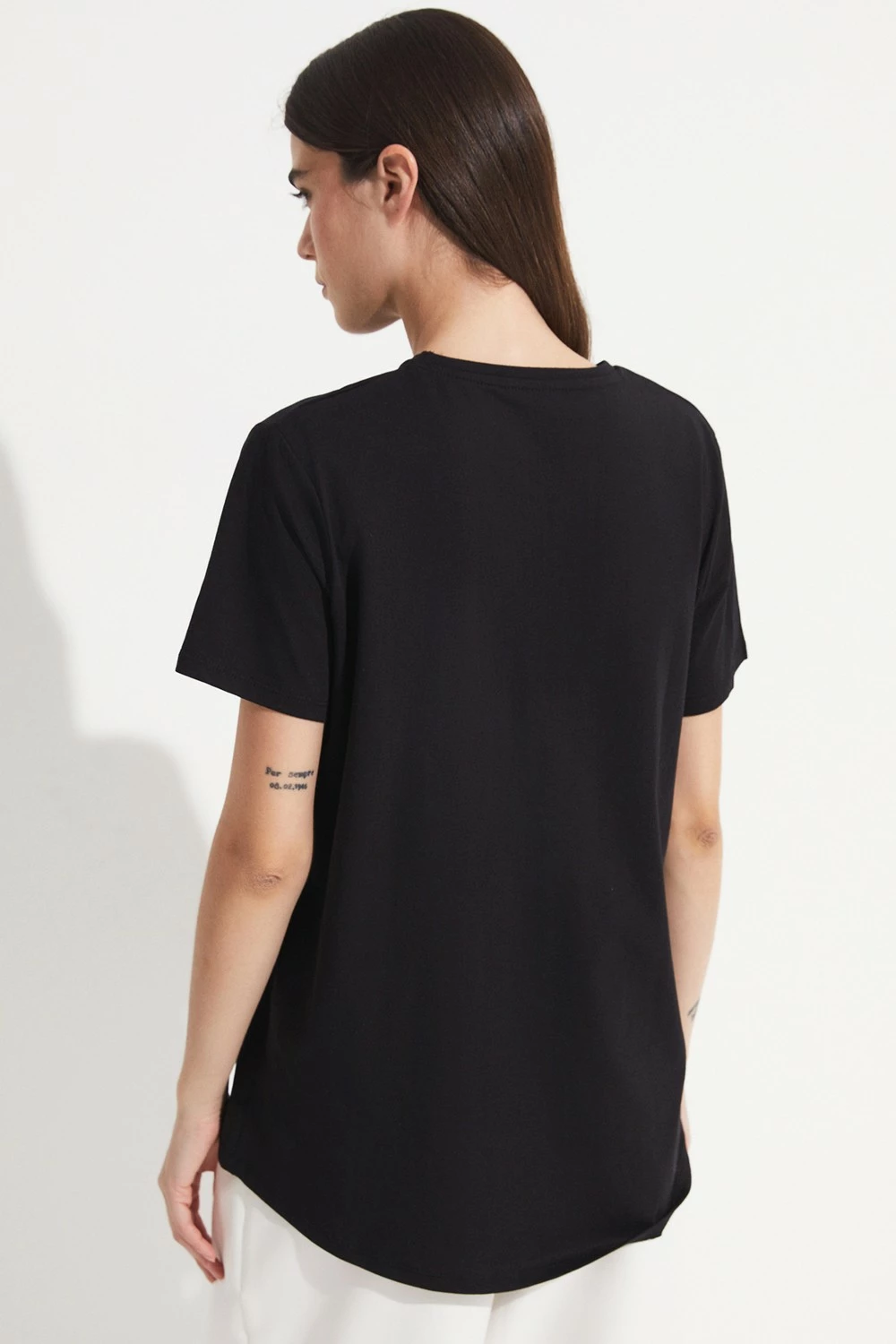 Bluzë June me shpinë të gjatë 100% pambuk