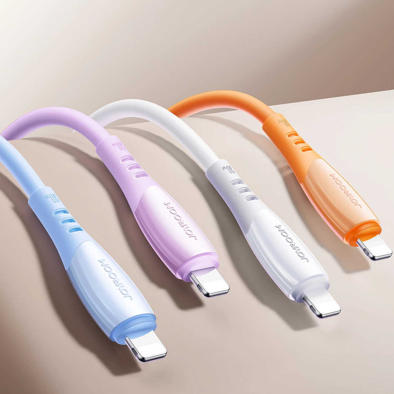 kabllo USB-C në Lightning Joyroom S-A59 Vibrant Series 30W 1.2m, portokalli, paketim kuti