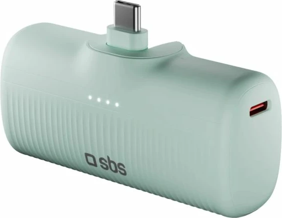 Powerbank SBS EcoPower 5000 mAh 10W, e gjelbër