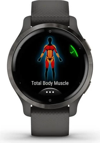 Smartwatch Garmin Venu 2S, 40 mm, AMOLED, GPS, Grafit/zi