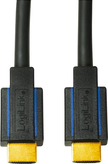 Kabllo HDMI LogiLink, A/M në A/M, 4K/60Hz, 3 m, zi/kaltër