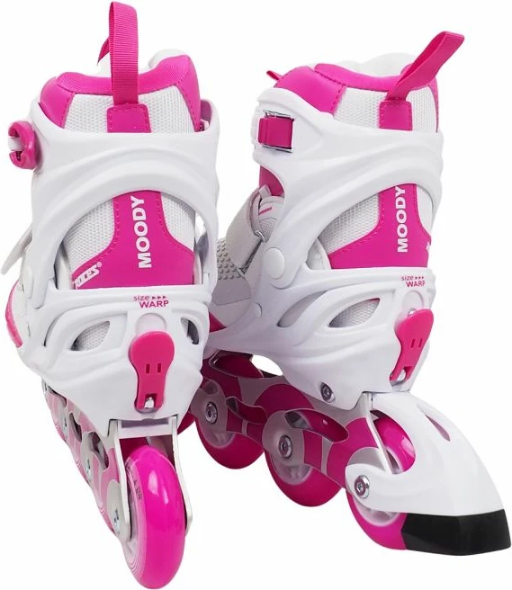 Rollera për fëmijë Roces, të bardha dhe rozë