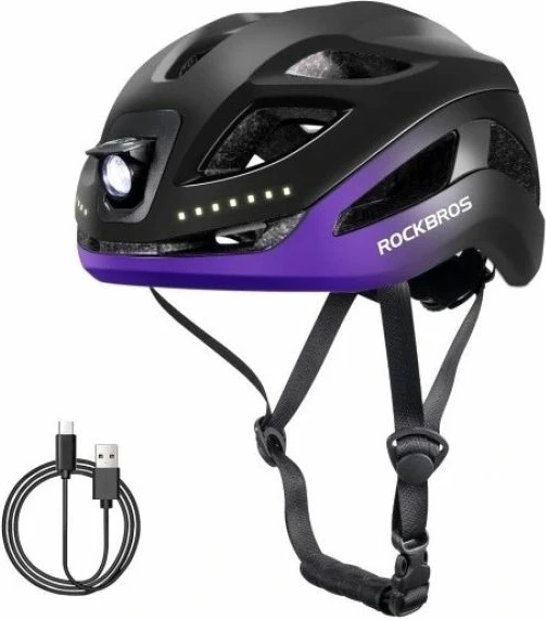 Helmetë biçiklete Rockbros, unisex, e zezë