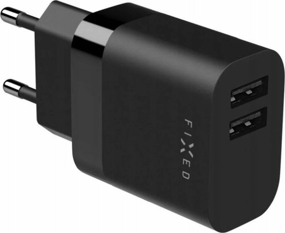 Karikues udhëtimi Fixed FIXC17N-2U-BK 17W 2x USB-A, i zi