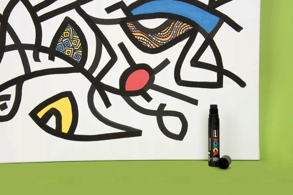 Set markerë dekorativ Uni Posca GIFT METAL TIN, 20 copë (6x PC-1MC, 7x PC-3M, 7x PC-5M), ngjyra të ndryshme