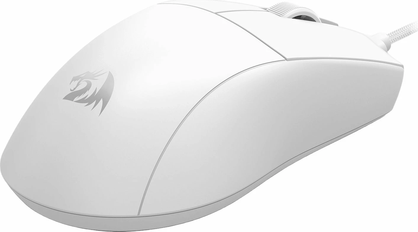 Maus gaming Redragon M724W-1K K1NG 12400 DPI, i lidhur USB, 42 g, i bardhë