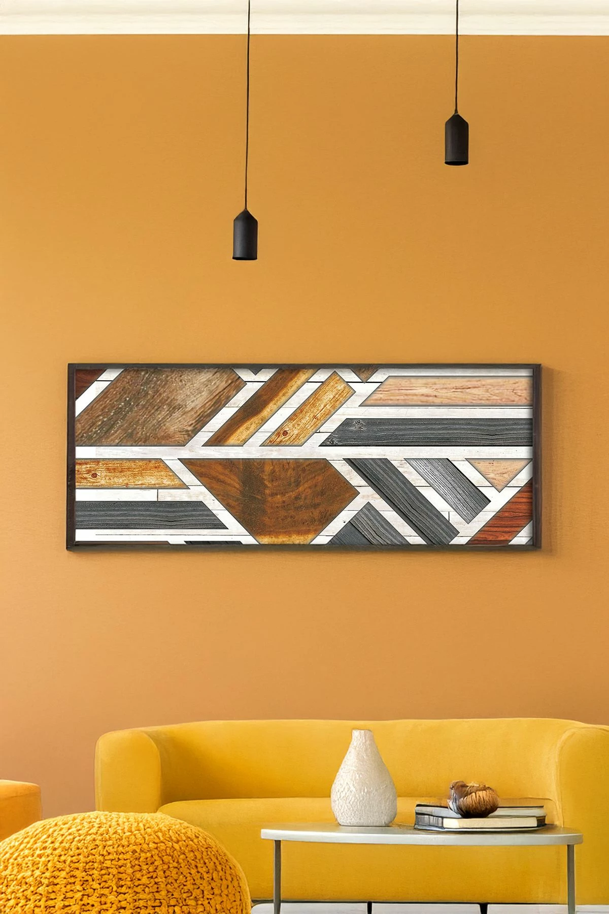 Pikturë dekorative me kornizë, MDF, Wallity, shumëngjyrëshe, 33x70cm