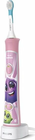 Furçë dhëmbësh elektrike sonike Philips Sonicare For Kids HX6352/42, 2 moda, 2 koka, rozë