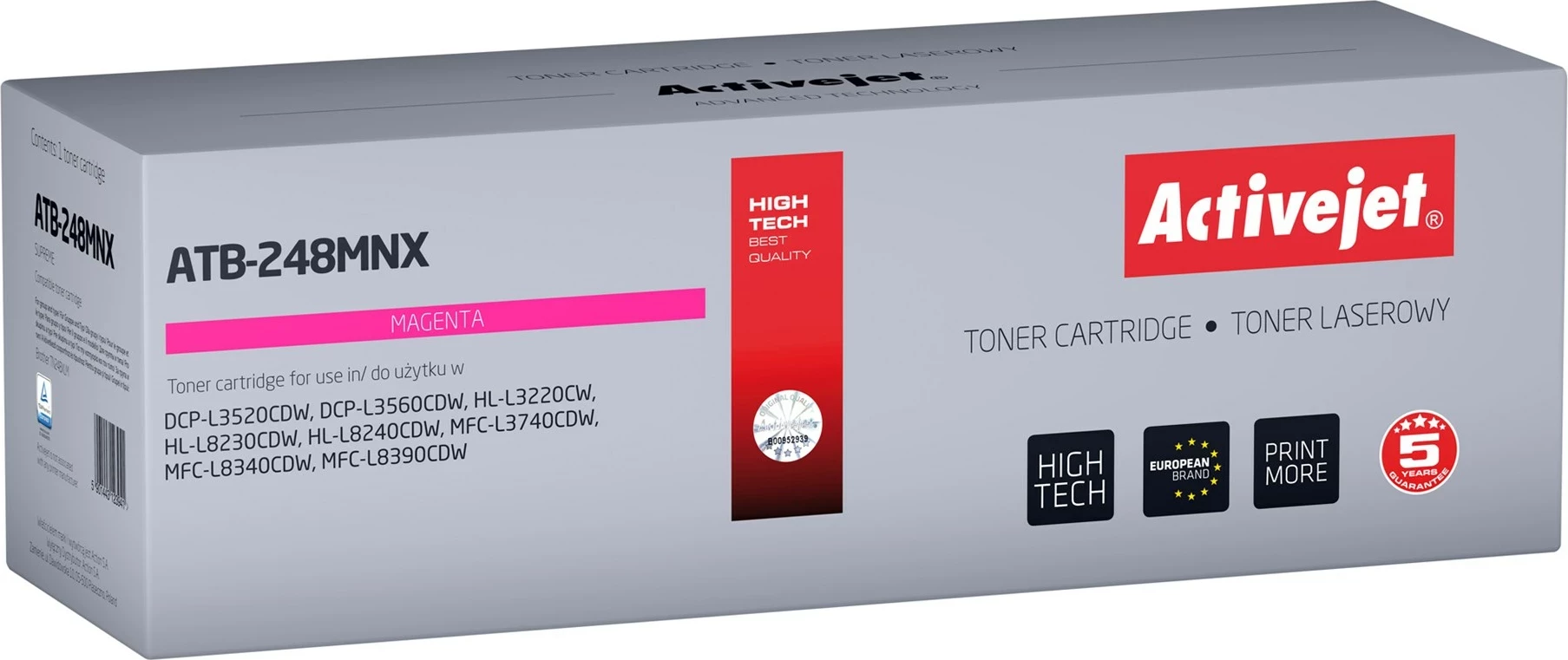 Toner Activejet ATB-248MNX për printer Brother, Magenta