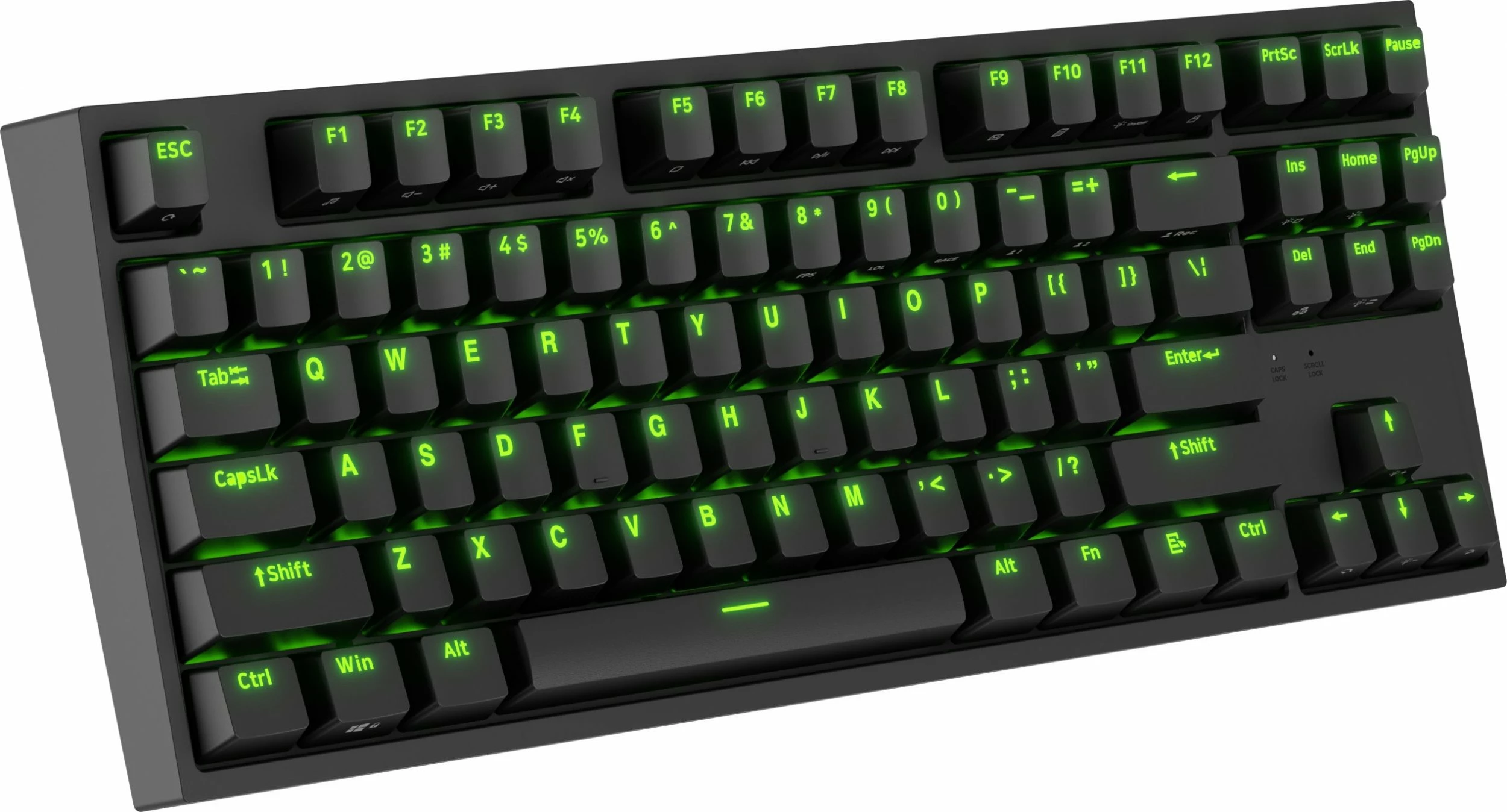 Tastierë mekanike GENESIS Thor 404 TKL NKG-2069, Gateron Yellow Pro, Hot-Swap, RGB, USB me kabllo, US layout, e zezë