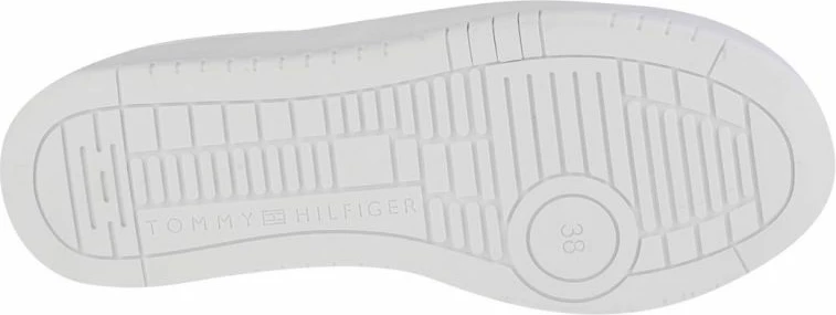 Atlete të ulëta me dantella Tommy Hilfiger për femra, të bardha