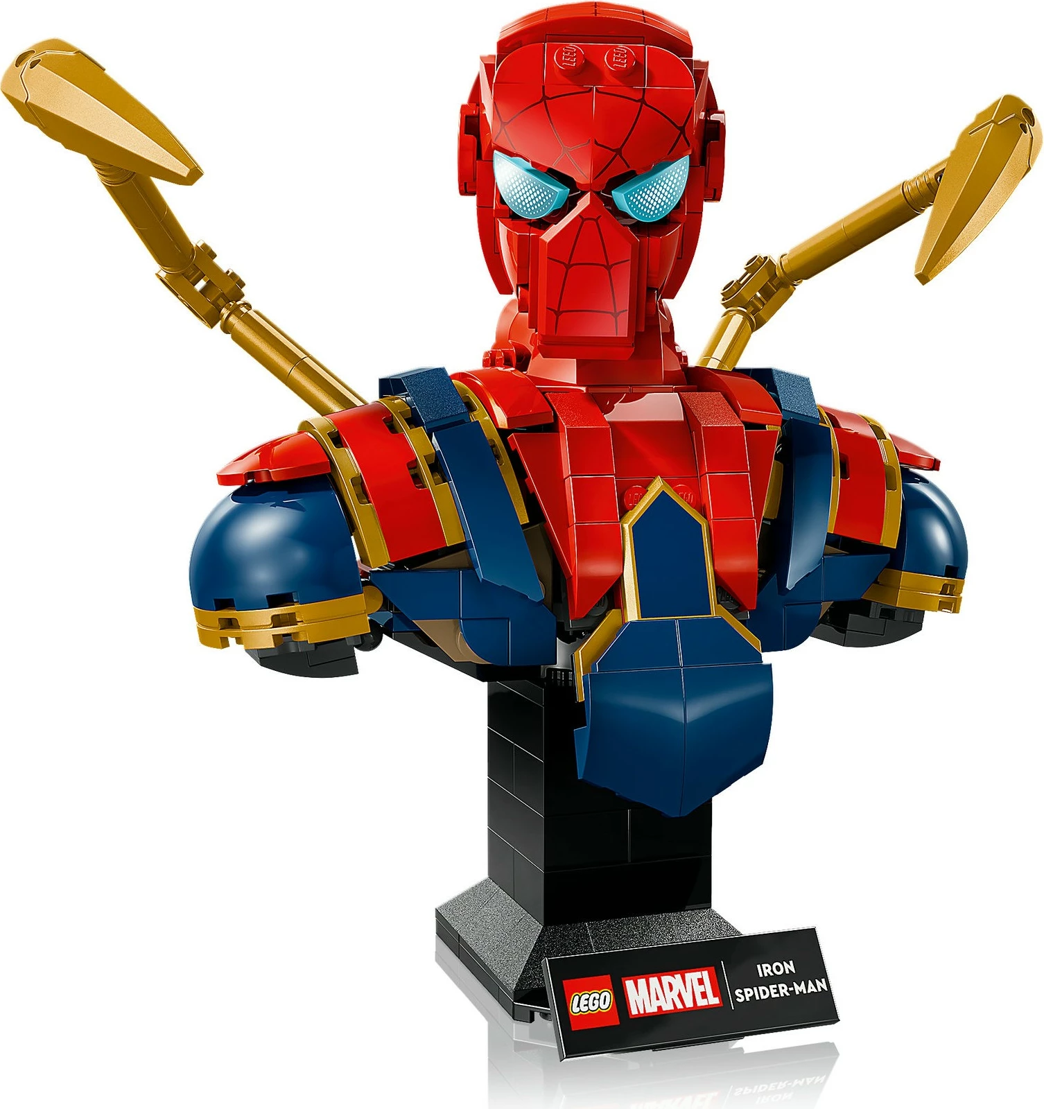 Set ndërtimi LEGO Marvel Iron Spider-Man bust 379 pjesë multikolor