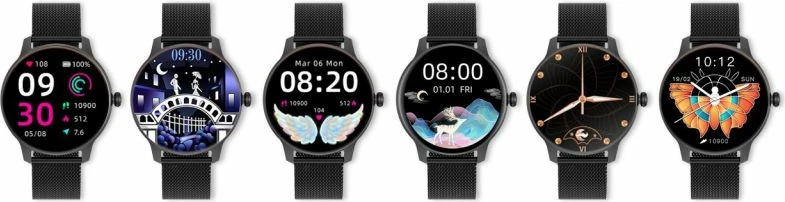 Smartwatch për femra G.ROSSI, e zezë