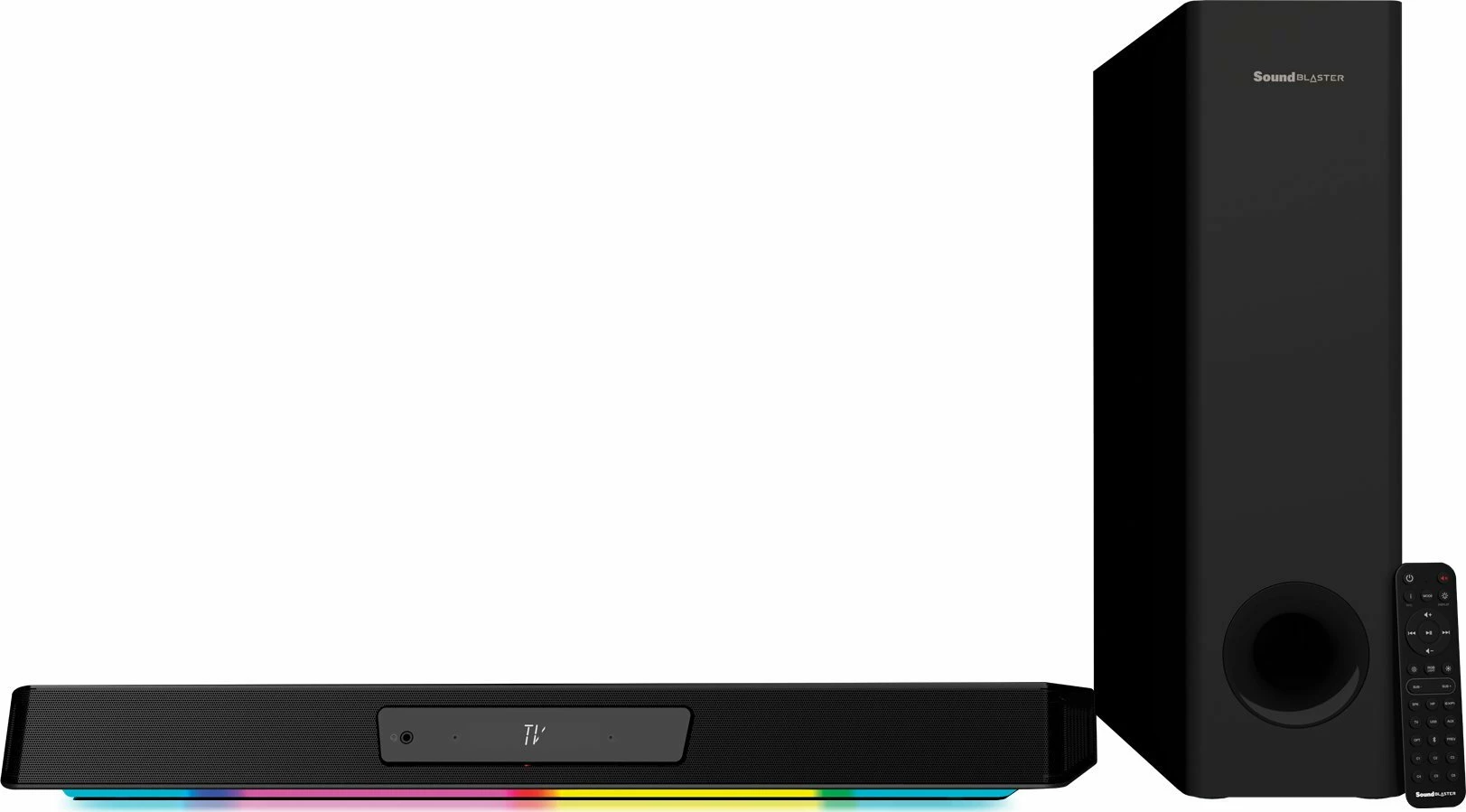 Soundbar Creative Sound Blaster Katana V2X (51MF8400AA000) 2.1 90W me subwoofer, Bluetooth 5.0, HDMI ARC, e zezë