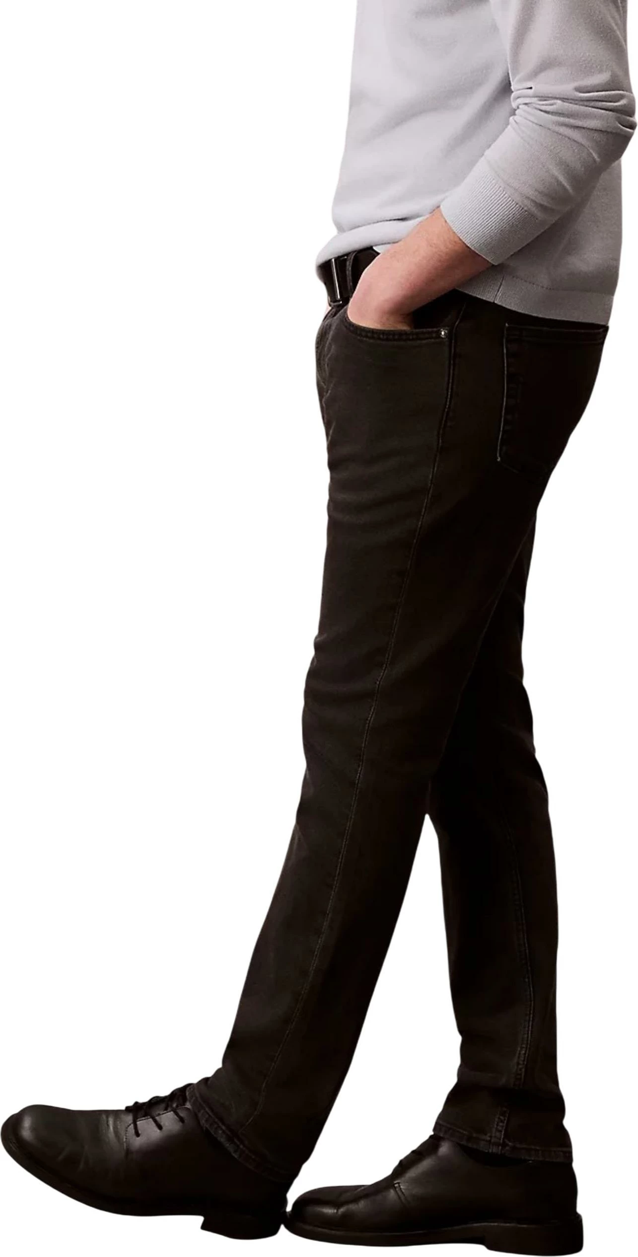 Pantallona xhins për meshkuj Calvin Klein Jeans SLIM CK ESSENTIAL BL LV04RB738G, të zeza [Madhësia: W32 L34]