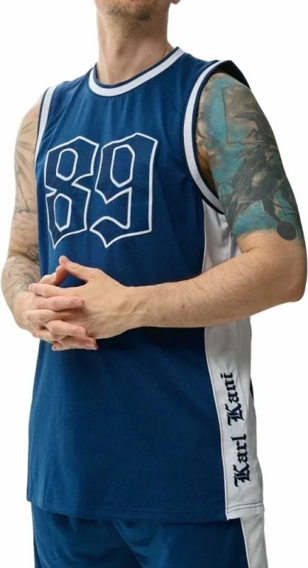 Maicë basketbolli Karl Kani, për meshkuj, blu [Madhësia: M]