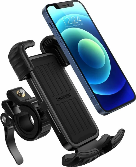 Mbajtës telefoni për biçikletë UGREEN 60548, 4.7–6.8 inç, për timon 0.6–1.75 inç, i zi