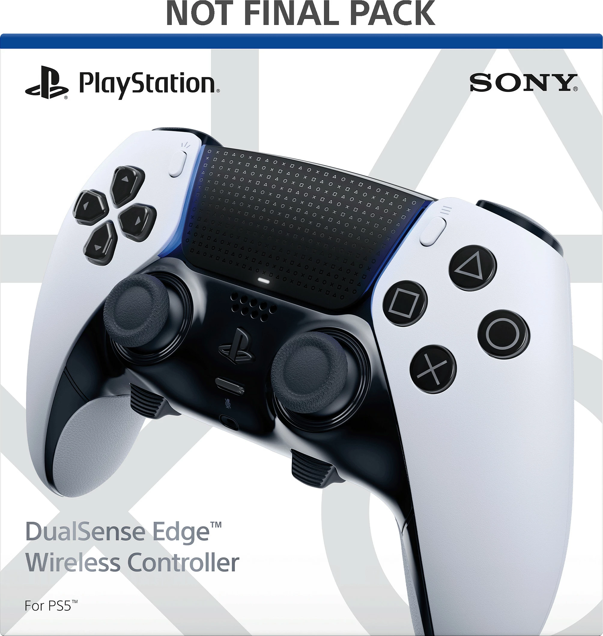 Gamepad Sony DualSense Edge për PlayStation 5, Wireless Bluetooth, Zi/Bardhë