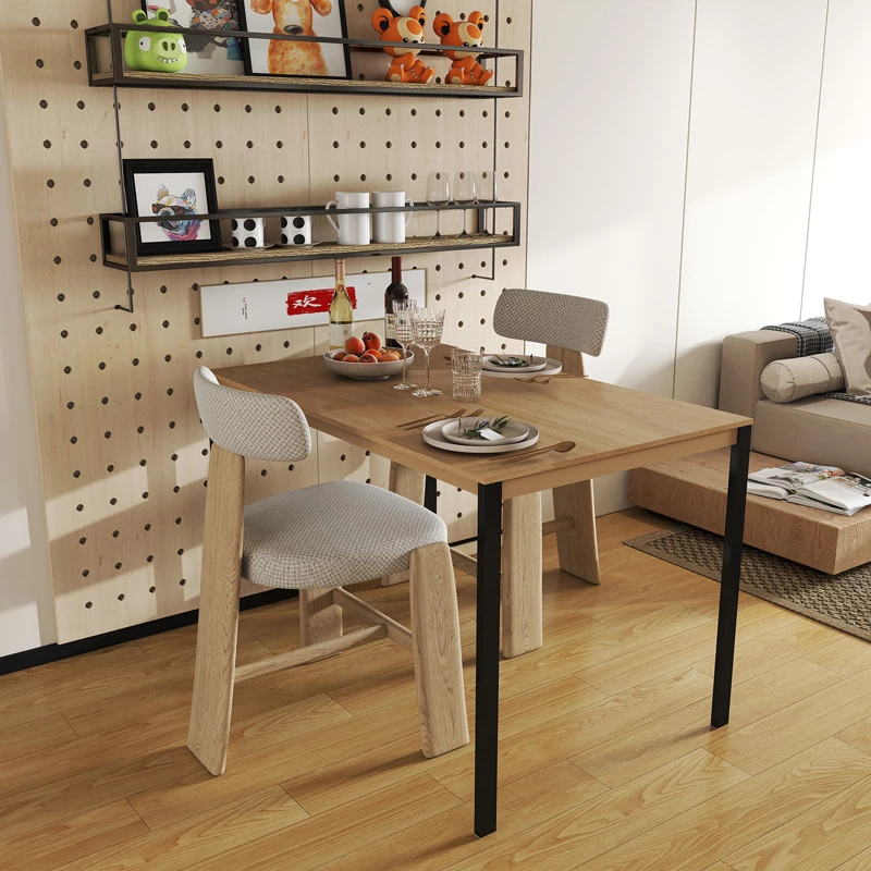 Tavolinë Faragio, metal natyral-zi, 120x75x75cm