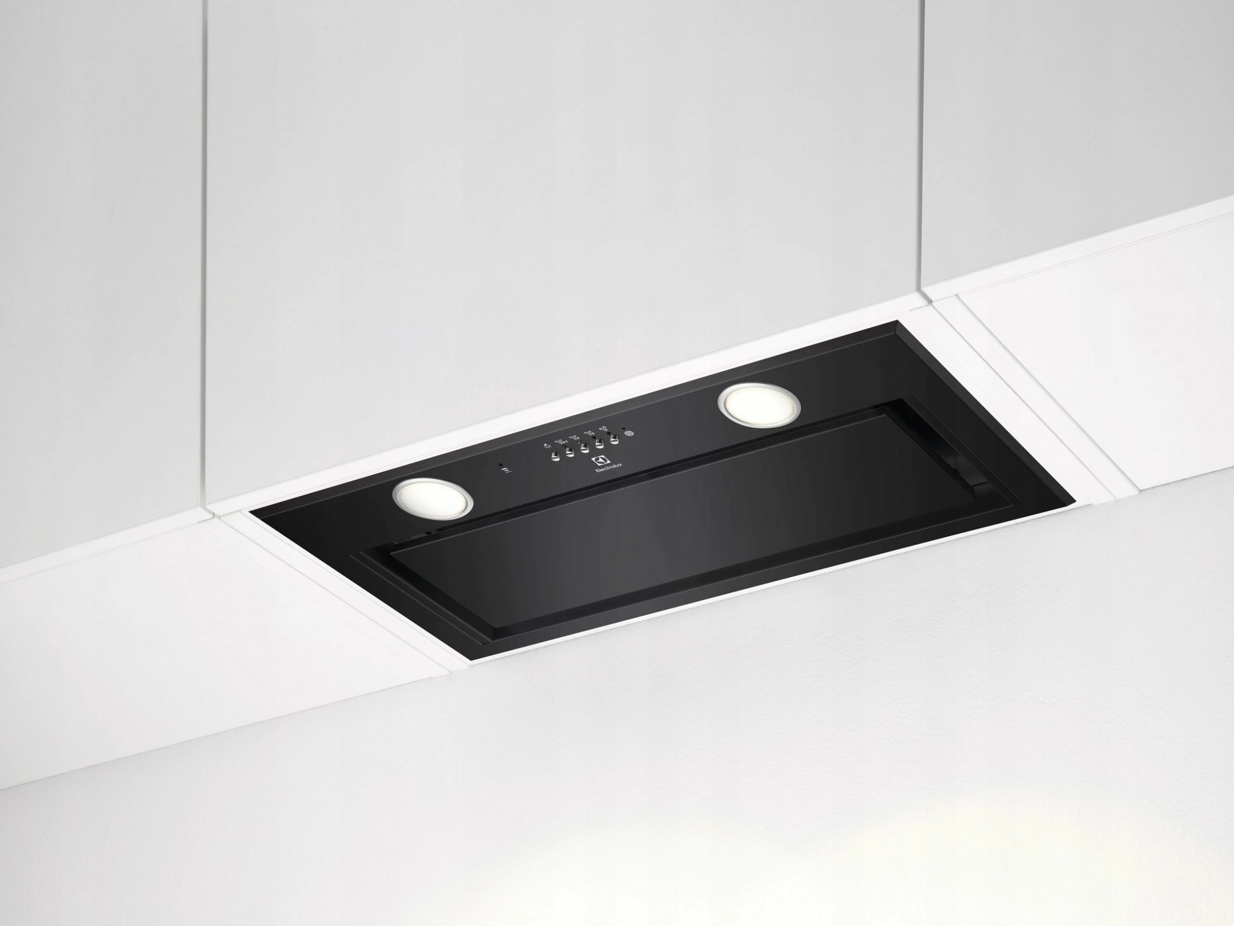 Aspirator i integruar nën dollap Electrolux EFG716R 54 cm 580 m³/h Klasa A LED Hob2Hood, i zi