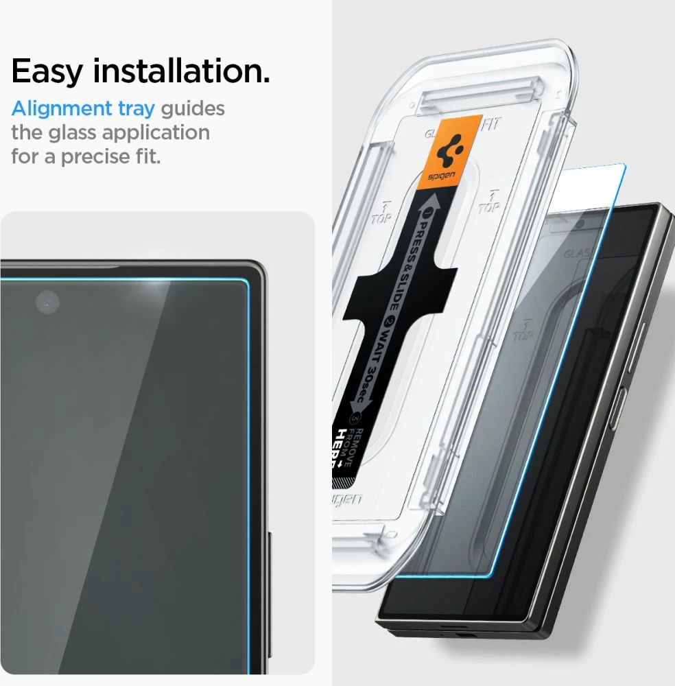 Xham i temperuar Spigen Glas.tR EZ Fit për Samsung Galaxy Z Fold 6, 2 copë
