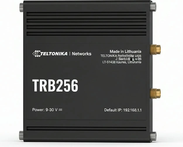 Gateway industrial Teltonika TRB256, LTE Cat M1 450MHz, 9–30V, e zezë