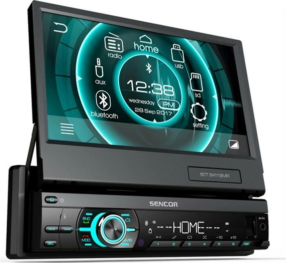 Radio për veturë Sencor SCT 9411BMR, 7" touch TFT color LCD display