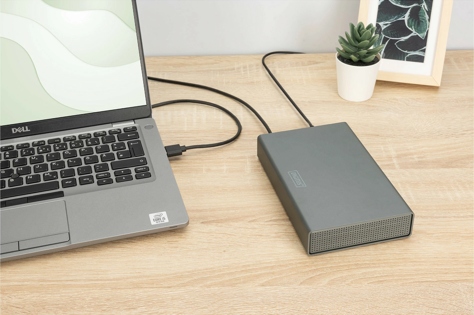 Kasë për HDD/SSD Digitus USB 3.0/3.2 Gen 1, SATA 2.5/3.5, Alumini