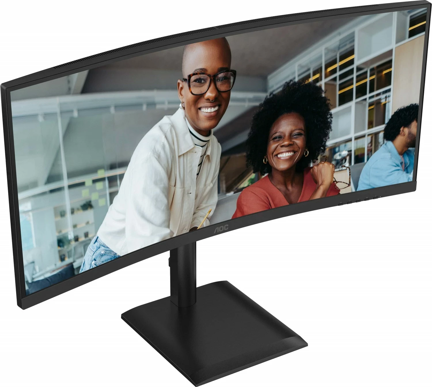 Monitor AOC CU34E4CV, 34 inç, UWQHD, 120Hz, VA, e zezë