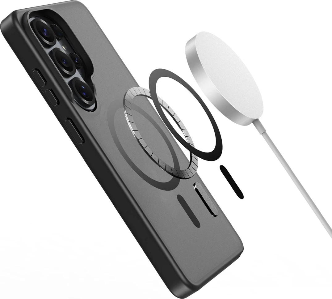 Mbështjellës Dux Ducis Yind për Samsung Galaxy S26 Ultra, MagSafe (38 magnet), PC+TPU, i zi