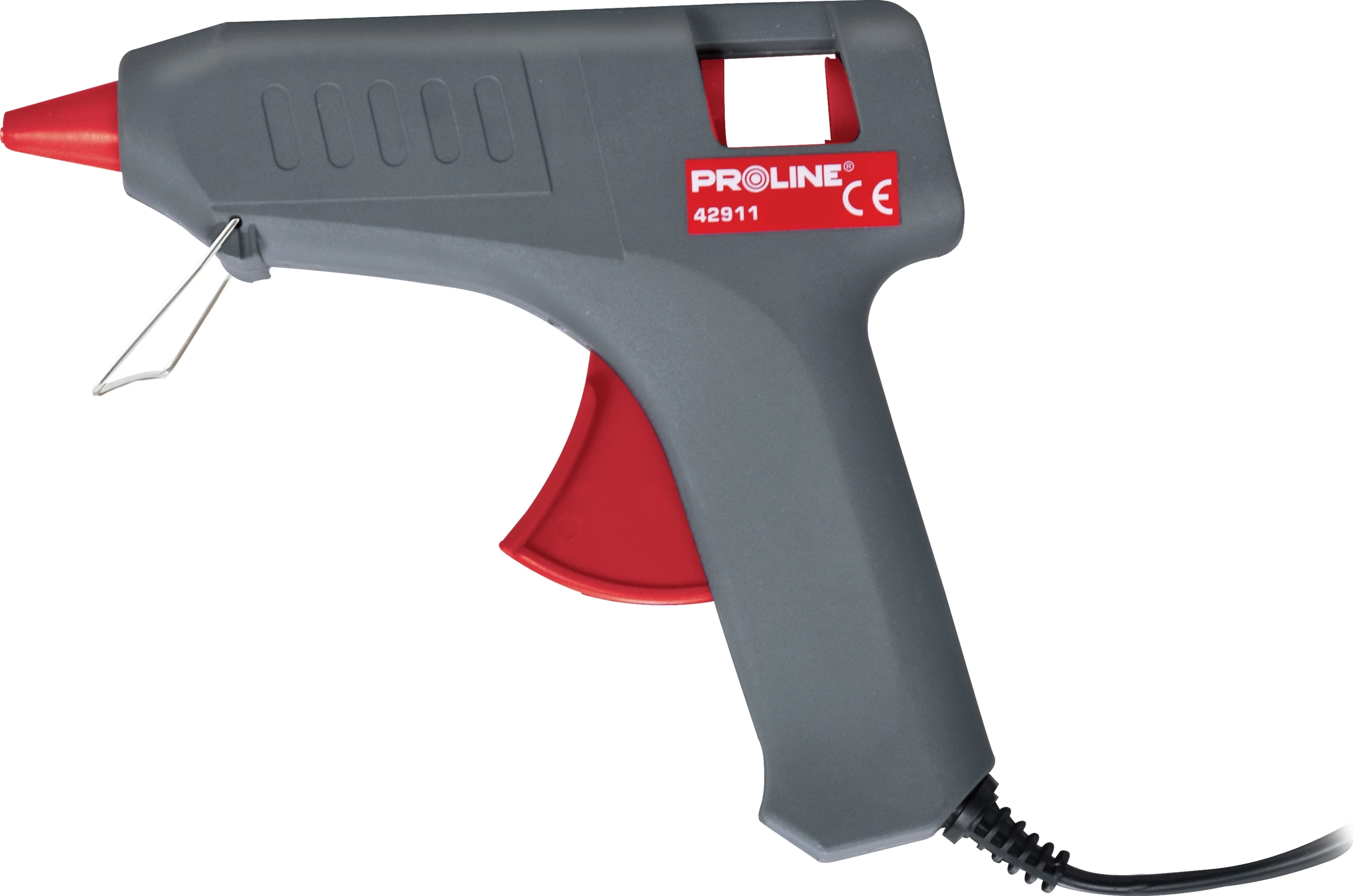 Pistoletë ngjitëse termike PROLINE 42911 12W për shkopinj 11.2mm, gri/kuqe