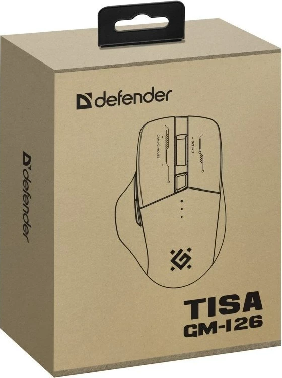 Maus Defender GM-126 TISA RF+BT Optik 1600dpi 6P, Bardhë