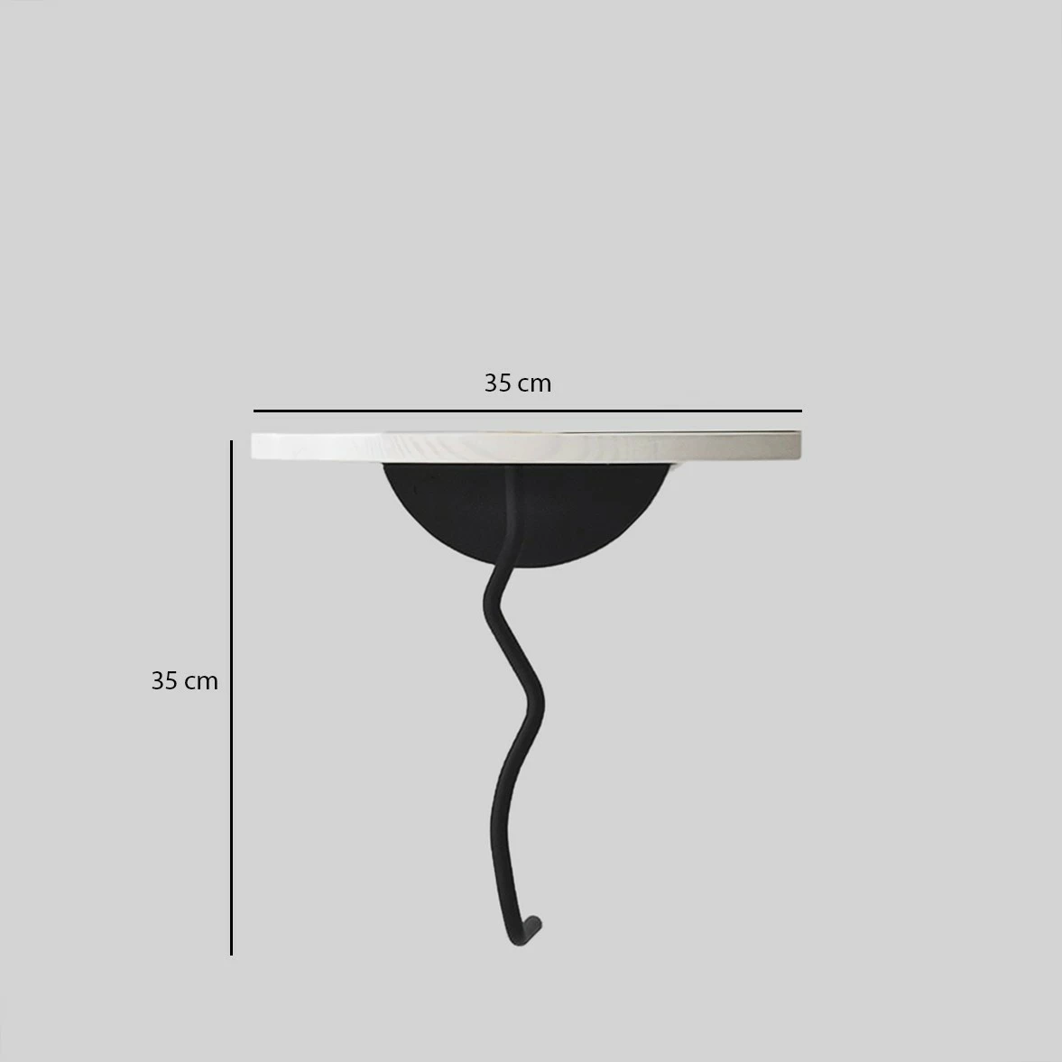 Raft muri Skye Decor, Leo, i zi dhe i bardhë