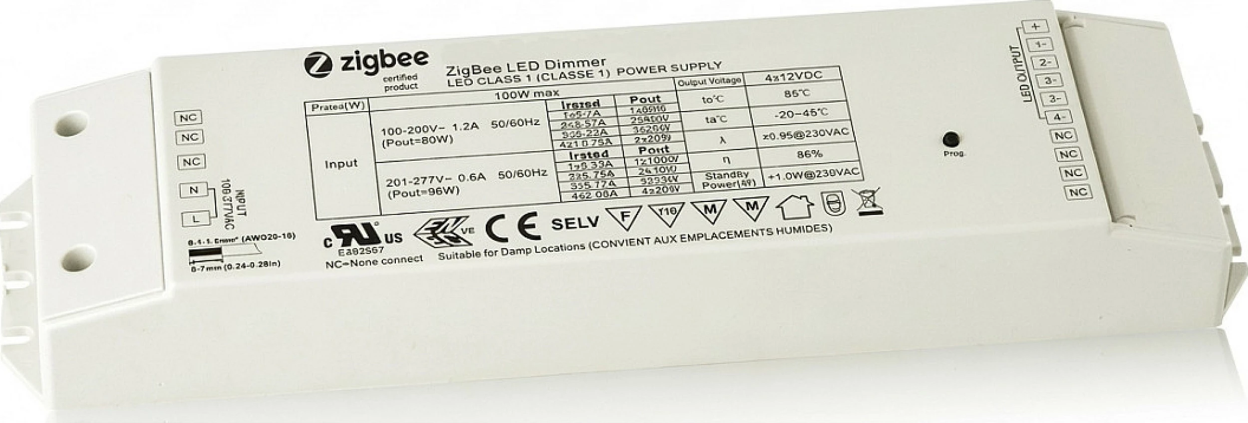 Kontroller LED Synergy21 EOS 10 ZigBee, RGBW 4-kanal, CV 24V, 100W